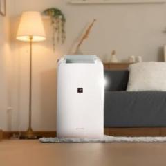 Sharp Dehumidifier DW P10M W with PlasmaCluster Ion Technology, Laundry Mode Portable Room Air Purifier