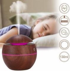Zuru Bunch Magic Wooden Cool Mist Essential Oil Diffuse Aroma Air Humidifier with LED Night Light Colorful Change for Car, Office, Babies, Home, Room Portable Room Air Purifier
