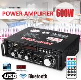 12V/220V LCD HI FI Audio Stereo Power Amplifier MP3 Bluetooth FM 2CH Amp 600W