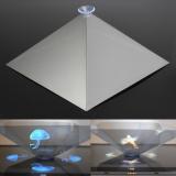 3D Holographic Hologram Display Pyramid Stand Projector With Chuck For Tablet