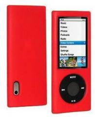 Amzer 85302 Silicone Skin Jelly Case Red for iPod Nano 5th Gen