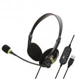BigPassport USB Pro Tech Noise Cacellation On Ear Wired With Mic Headphones/Earphones