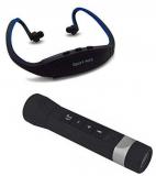 Captcha Multiuse Music Torch With Wireless Sporty MP3 Players Blue.1stSporty+Black.MusicTorch