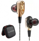 Clavier Thunder Dual unit 4 speakers Earphones In Ear Wired With Mic Headphones/Earphones