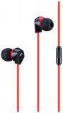 F&D E220 Plus Red With Extra Bass In Ear Wired Earphones With Mic