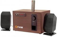 Flow 2.1 Wooden Speaker System Brown
