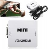 Generic 1080P Mini VGA To HDMI Audio Video Converter Box Adapter For HDTV PC Laptop DVD One piece