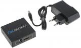 Generic HDMI Spliter 2 Port 1.3Hdmi Splitter 3D 1x2 HDMI Switch + DC 5V Adapter, 1 In 2 Out Switcher Support HDTV 1080P