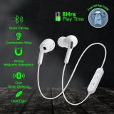 Hitage MBT 154 Bluetooth Wireless magnetic Neckband 8 Hours Music Playback With Bass Headphones/Earphones