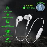 Hitage MBT 154 MAGNETIC 18 HOURS BATTERY BACKUP [ FEEL THE KICK ] Compatible ALL ANDROID AND IOS SYSTEM Wireless magnetic Neckband 18 Hours Music Playback With Bass Headphones/Earphones