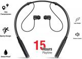 Hitage NBT 1945 15 HOURS Music Playback BATTERY 5.0 Bluetooth Wireless SPORT HEADSET Magnetic Neckband With Bass Headphones/Earphones