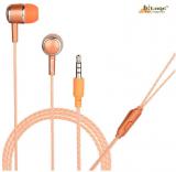 hitage Round I Like Orange In Ear Wired With Mic Headphones/Earphones