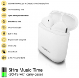 hitage VIPPO_VI 13 TWS ORIGINAL Earbuds On Ear Wireless With Mic Headphones/Earphones White