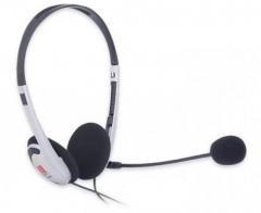 iBall i342mv Over Ear Wired Headphone with Mic Silver
