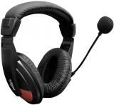 iBall Rocky Over Ear Wired Headphones With Mic Black