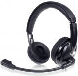 iBall Upbeat D3 Over Ear Wired Headphones With Mic Black