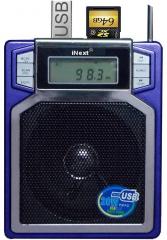 Inext Digital FM Radio AUX USB SD Card MP3 Player LED Display with Recording Function