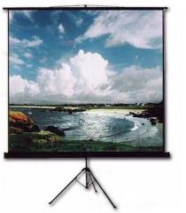 Inlight Tripod Type Projector Screen Size: 5 Ft. x 5 Ft. In Imported High Gain Fabric