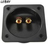 LEORY Square Speaker Terminal Board Recessed Speaker Junction Box With 2 Copper Screw Binding Ports