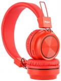 Macjack Wave 300 On Ear Bluetooth Headphones with Thumping Bass & 4D Sound, Inbuilt Mic & 12 Hours of Playback Time, TF Card & Aux Input Wireless Headphones