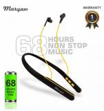 MARYAM FPX NECKBAND 68 HOURS PLAYTIME Neckband Wireless With Mic Headphones/Earphones Black