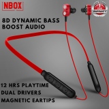 NBOX Bass Boost Bluetooth Earphones with 8 D Dynamic Drivers