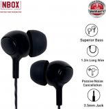 NBOX Rythms In Ear Wired Earphones With Inline Mic