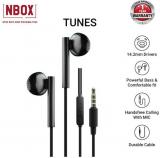 NBOX Tunes Earphones On Ear Headset with Mic Black