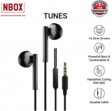 NBOX Tunes In Ear Wired Earphones With Inline Mic with 14.2mm Bass Boost Drivers