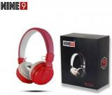 Nine9 SH 12 Over Ear Wireless With Mic Headphones/Earphones Red Color