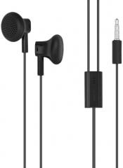 Nokia WH 108 IN Ear Wired Earphones With Mic Black Non Retail Pack