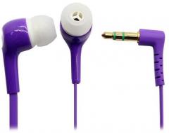Paracops Earphone In Ear Wired Earphones Without Mic Purple