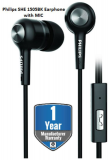 Philips SHE1505BK In Ear Wired Earphones With Mic