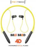 Psytech BASS BAND 20 HOUR MUSIC PLAYBACK Neckband Wireless With Mic Headphones/Earphones