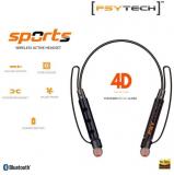 Psytech Sports Magnet 4D Ultraa Bass Neckband Wireless With Mic Headphones/Earphones