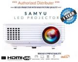 SAMYU Best Budget ST805 Mini LED Lamp Projector for Home Entertainment LCD Projector 1920x1080 Pixels