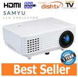 SAMYU Home Entertainment Full HD Support HDMI VGA USB RD805 LCD Projector 1920x1080 Pixels