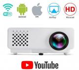 SAMYU UPDATED 2019 SMART MOBILE CONNECT i10 RD810 BIG SCREEN MOVIE ENTERTAINMENT CONNECT TV SET TOP BOX LCD Projector 1920x1080 Pixels