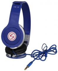 Signature VM 46 Over Ear Wired Headphones Without Mic Blue