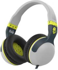 Skullcandy Hesh 2.0 Over Ear Grey and Green Headphones with Mic