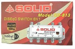 Solid DiSEqC Switch 8 in 1 Full HD LNB Multi Switch Streaming Media Player