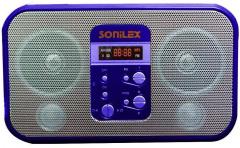 Sonilex Portable Multimedia Fm Radio Usb sd Player Stereo Speaker 360 Blue