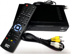 STC Mpeg 4 Satellite Receiver H 102 With Recording Multimedia Player