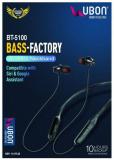 UBON BT 5100 Neckband Wired With Mic Headphones/Earphones