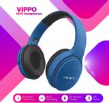 VIPPO VBH 658 BLUE FRENZY HEADPHONE LONG BATTERY Portable Sports Stereo High BASS Over Ear Wireless With Mic Headphones/Earphones