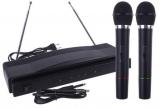 Wireless Microphone System Dual Handheld + 2 x Mic Cordless Receiver