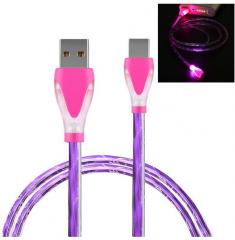 WowObjects 1pc V8 Ports Design LED Light Micro USB Data Cable 1.5A Power Charging Cord For Samsung galaxy s7 Edge Mobile Phones