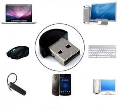 WowObjects Mini USB Bluetooth V2.0 Dongle Adapter for Laptop PC Win Xp Win7 8 iPhone 4GS 5GS Headset networking LAN access