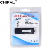 WowObjects Retail Packege Digital USB Voice Recorder 8GB Mini Dictaphone WAV Audio Recording Pen USB Flash Drive Gravador de voz