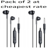 Zebronics ZEB BRO PACK OF 2 Ear Buds Wired With Mic Headphones/Earphones